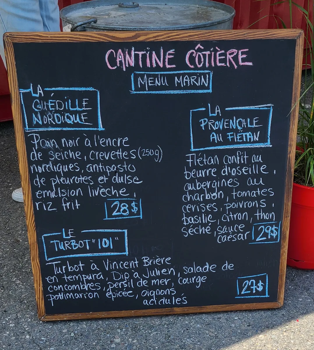 Menu, Restaurant Chez Saint-Pierre