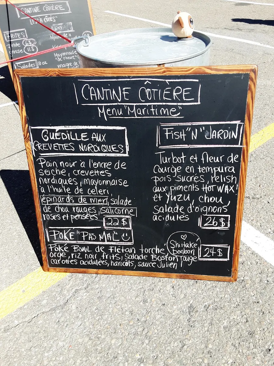 Menu, Restaurant Chez Saint-Pierre