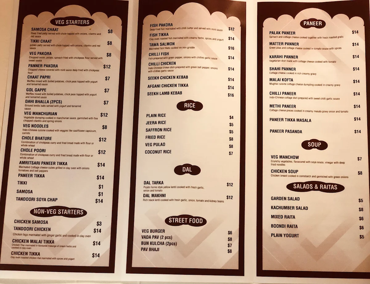 Menu, Lovely Sweet House