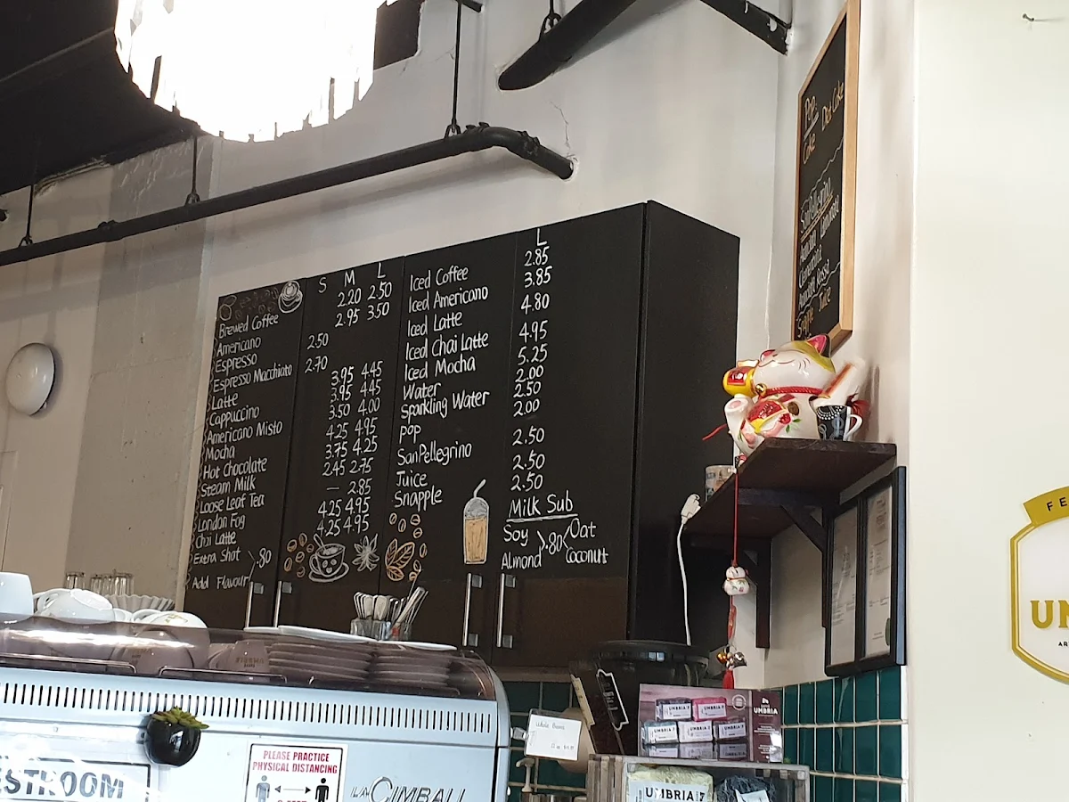 Menu, Blondy's Coffee