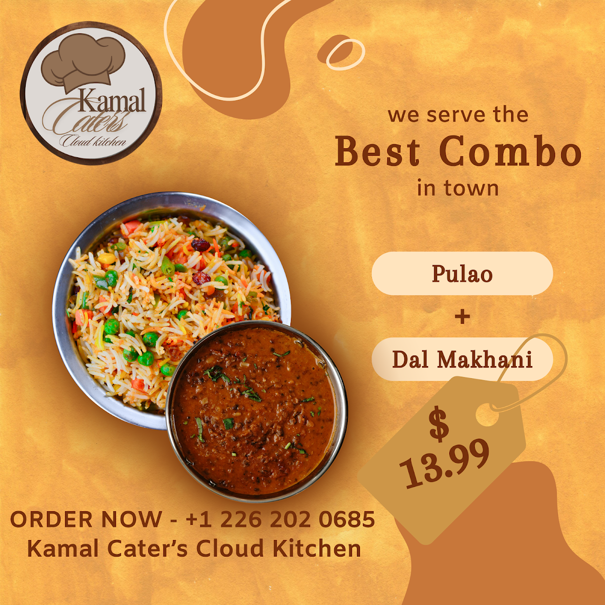 Menu, kamal caterer’s