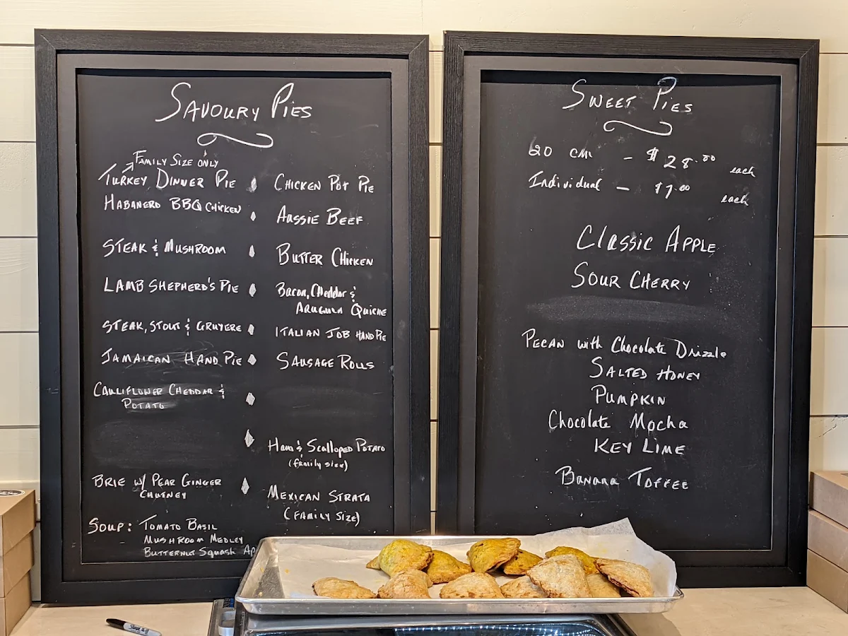 Menu, Pie Junkie