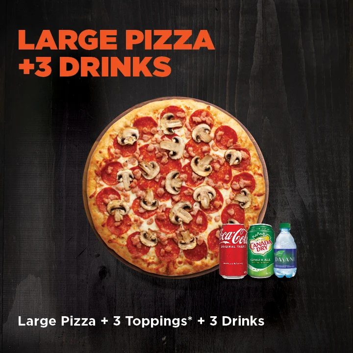 Menu, Pizza Pizza
