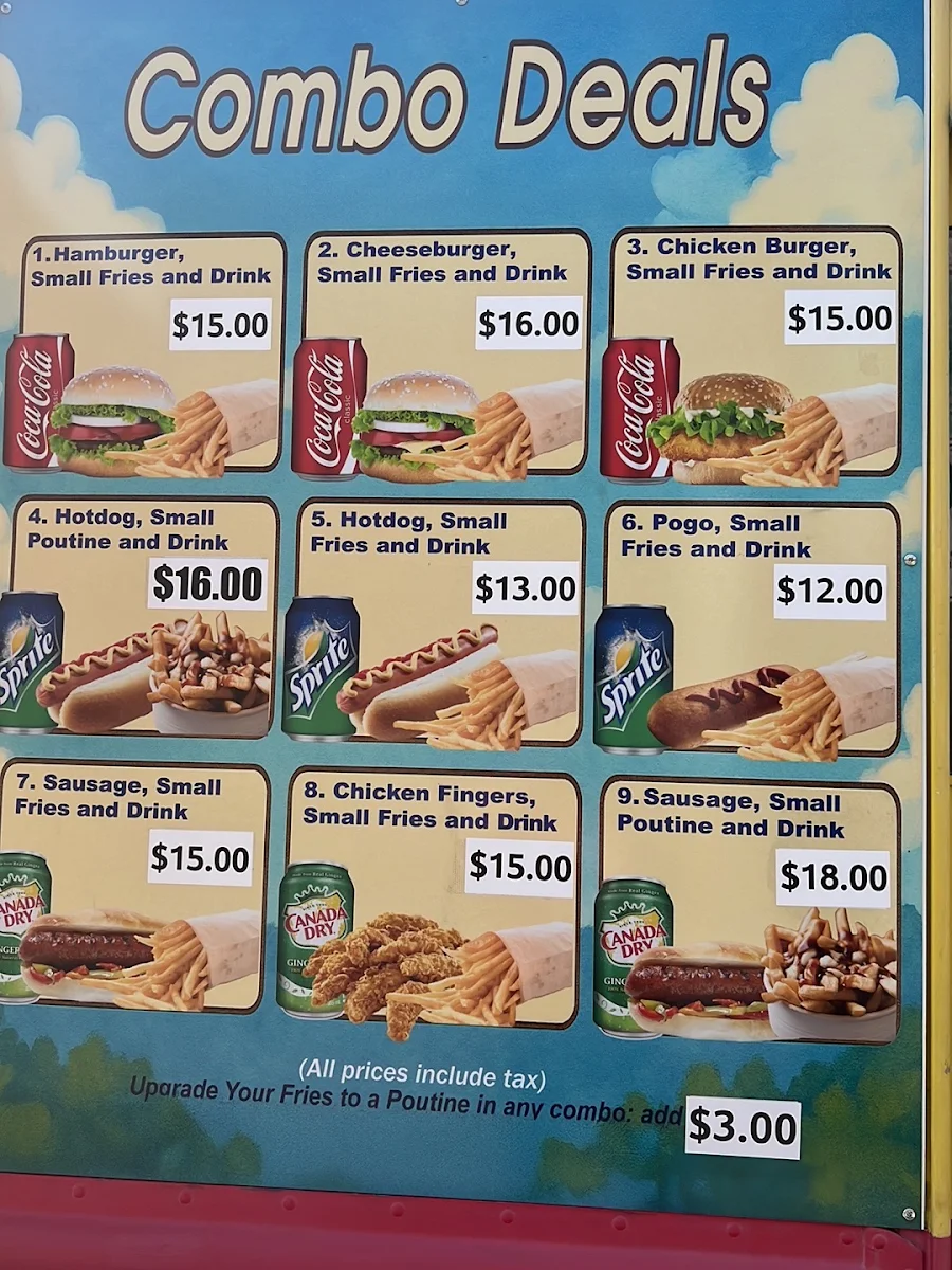 Menu, Long's Patate