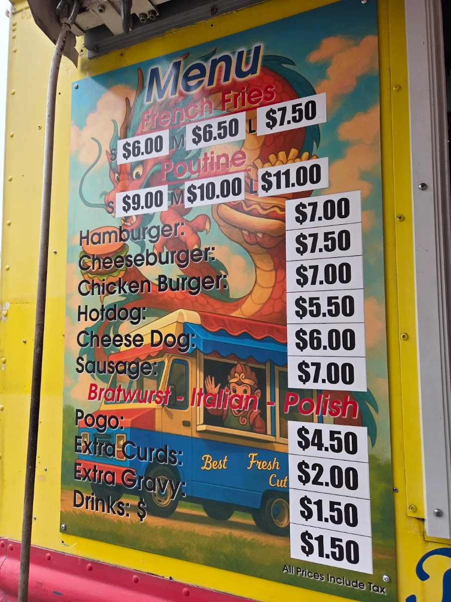 Menu, Long's Patate