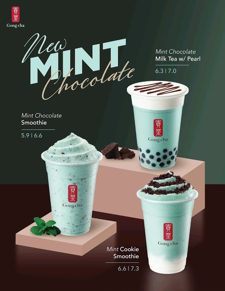 Menu, Gong Cha - Toronto Eaton Centre