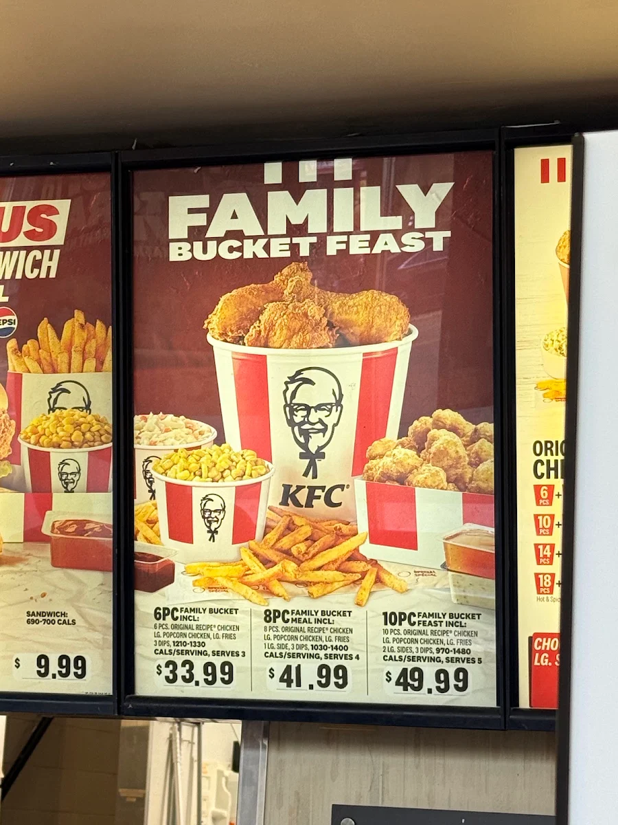 Menu, KFC