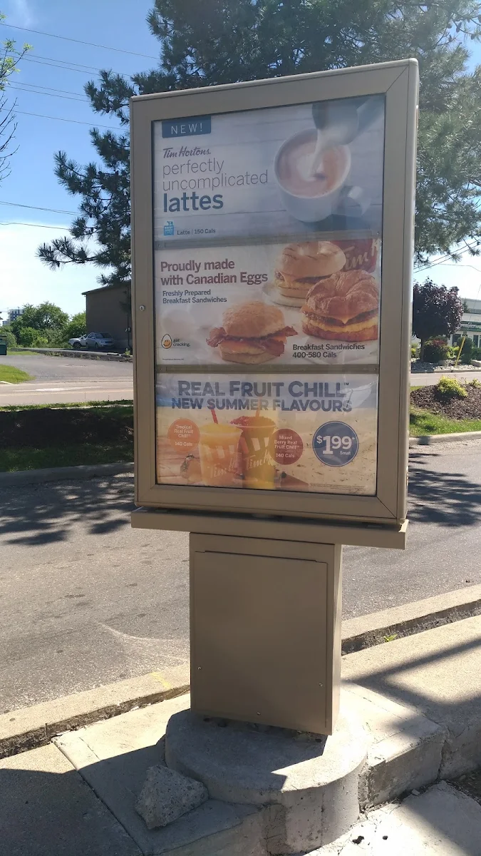 Menu, Tim Hortons
