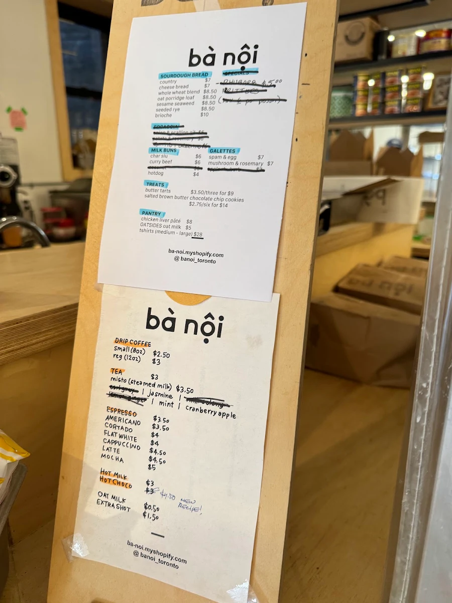 Menu, Bà Nội