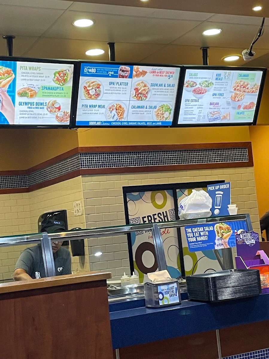 Menu, OPA! of Greece Ranch Market