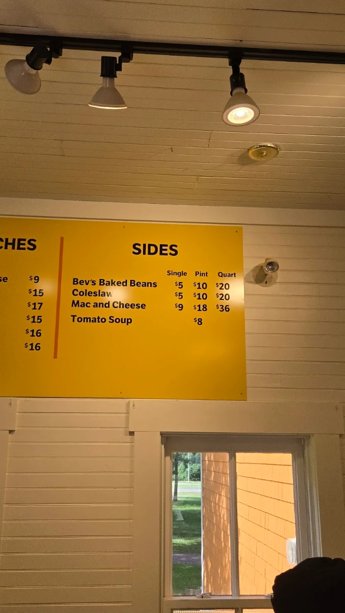 Menu, Moo Moo BBQ - Avonlea Village