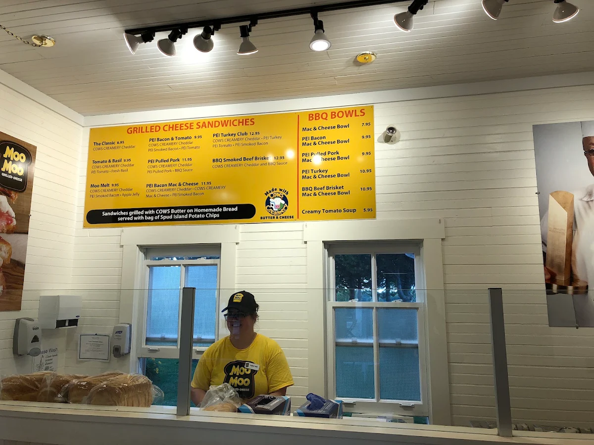 Menu, Moo Moo BBQ - Avonlea Village
