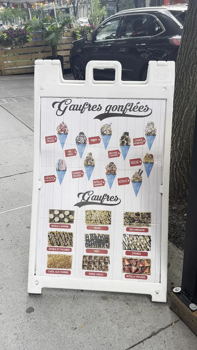 Menu, Gaufres & Glaces Plateau