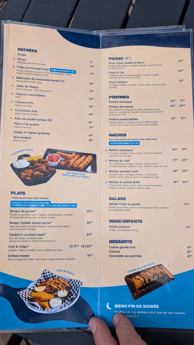 Menu, Restaurant Microbrasserie Etchemin
