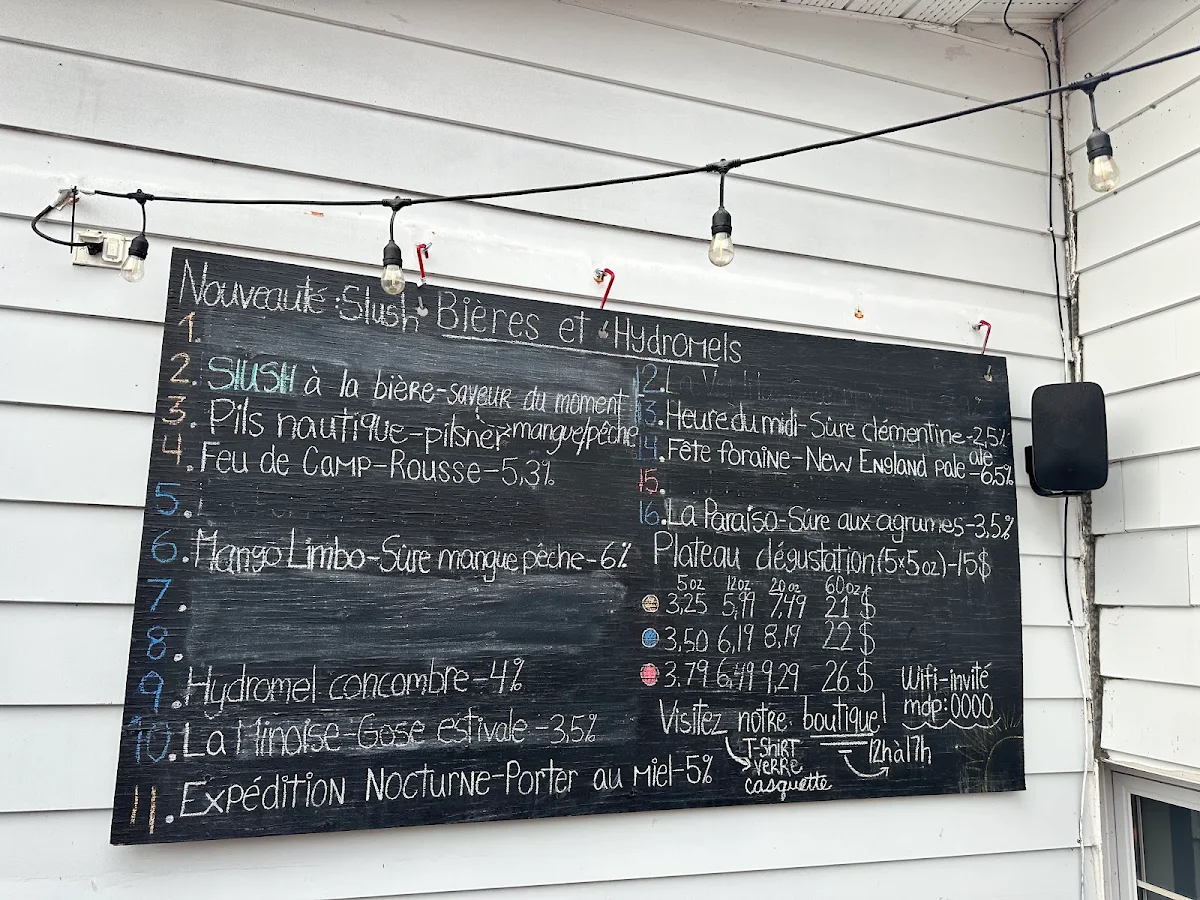 Menu, Restaurant Microbrasserie Etchemin