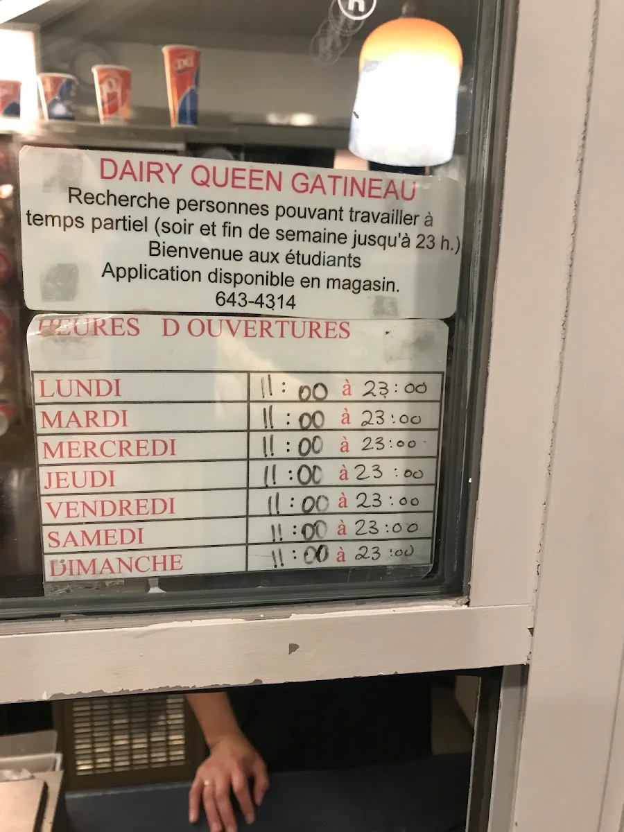 Menu, Dairy Queen (Treat)
