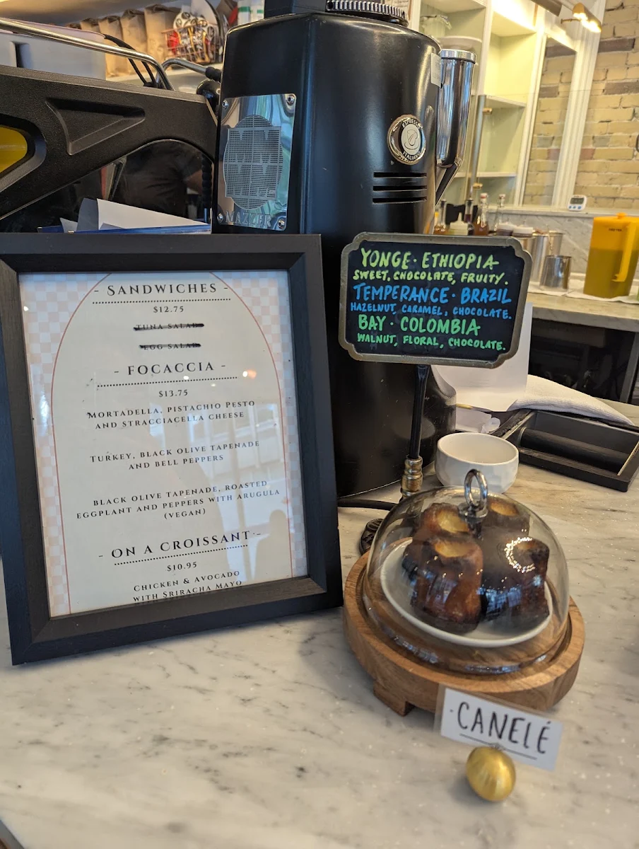 Menu, Dineen Coffee Co.