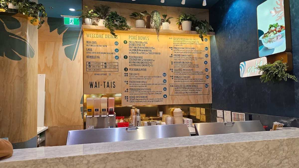 Menu, Hula Poke - Southgate Centre