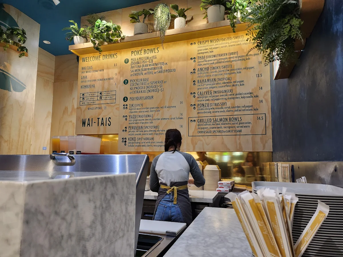 Menu, Hula Poke - Southgate Centre