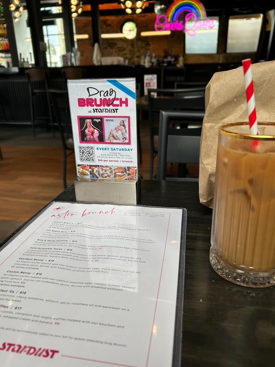 Menu, Stardust Bar + Kitchen