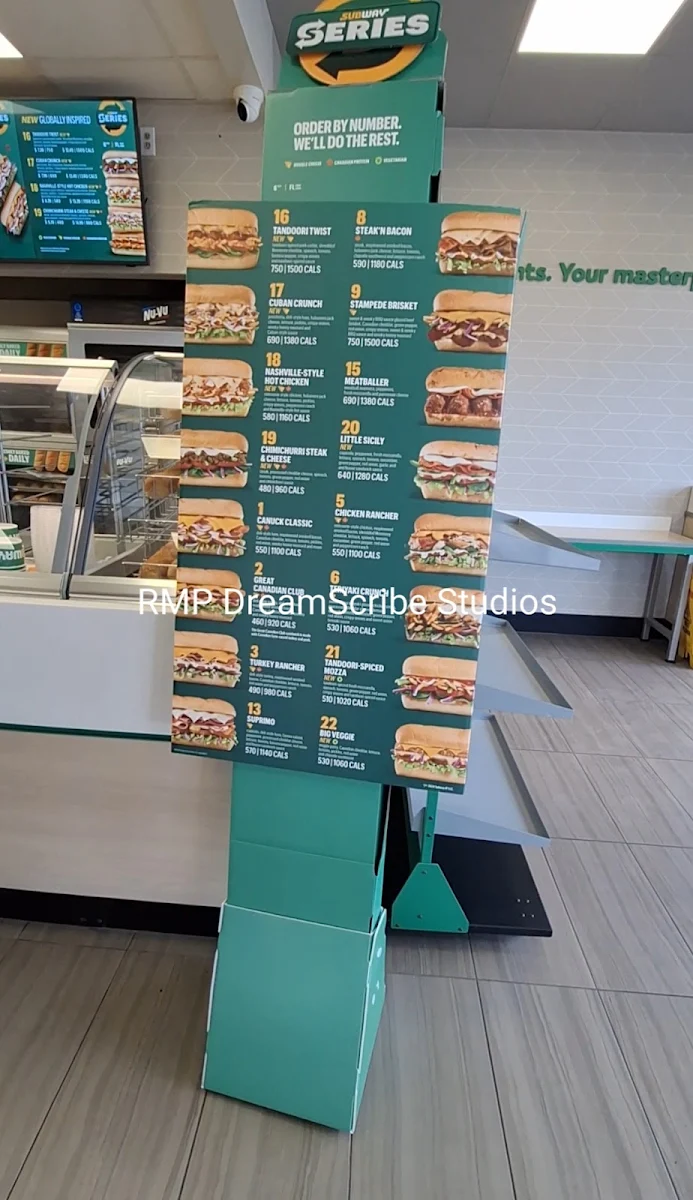 Menu, Subway