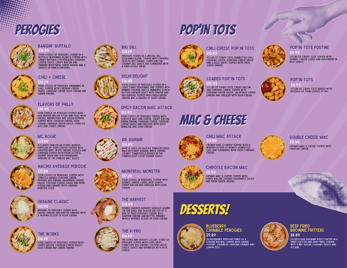 Menu, Prairie Donair Medicine Hat & PD Inspired Pizza