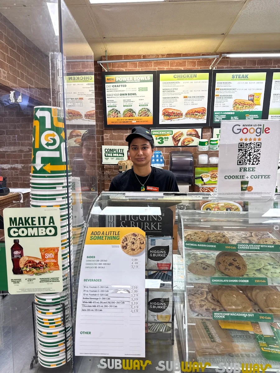 Menu, Subway