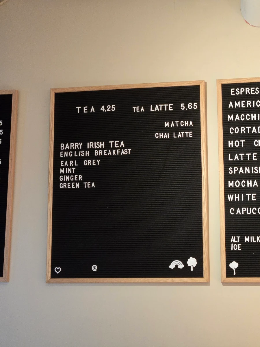 Menu, Amberdo Cafe and Bakery