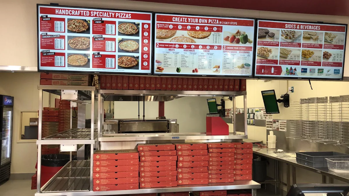 Menu, Papa Johns Pizza