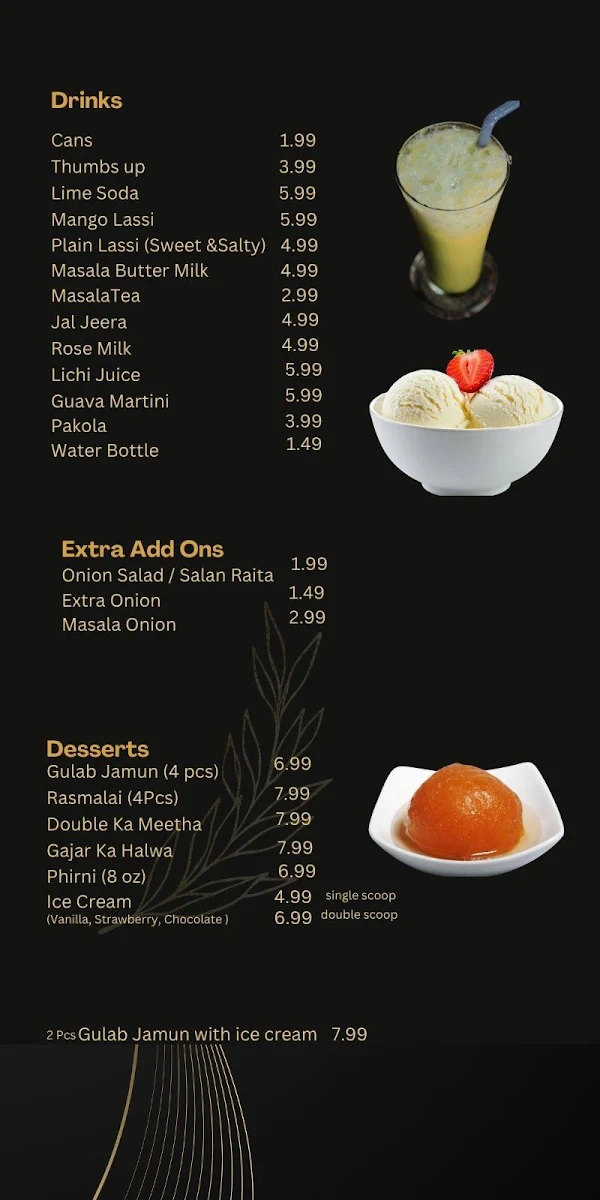 Menu, Hyderabad House Biryani Place