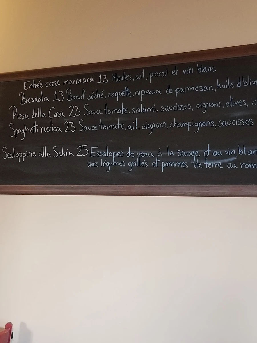 Menu, Tosca