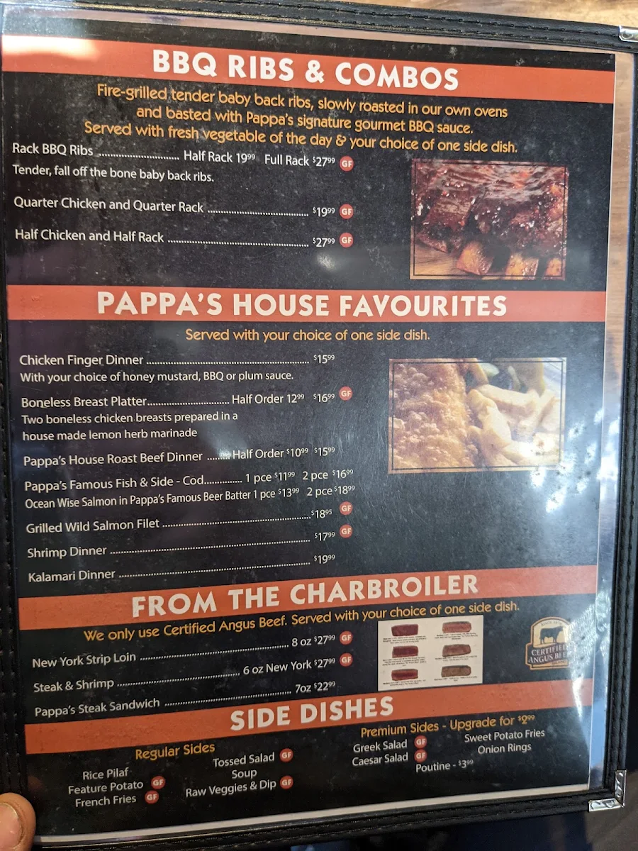 Menu, Firehall Bistro