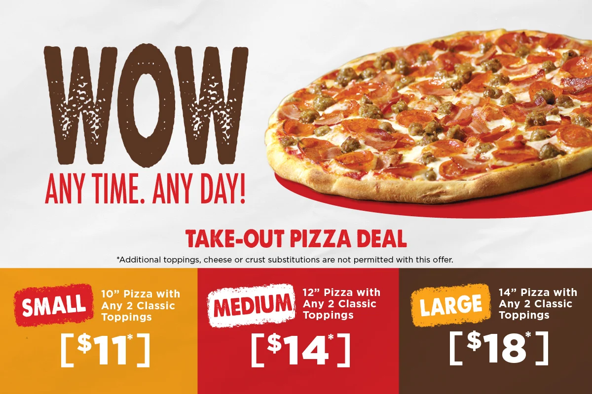 Menu, Pizza Al Forno