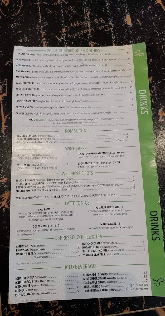 Menu, Healthy Rabbit