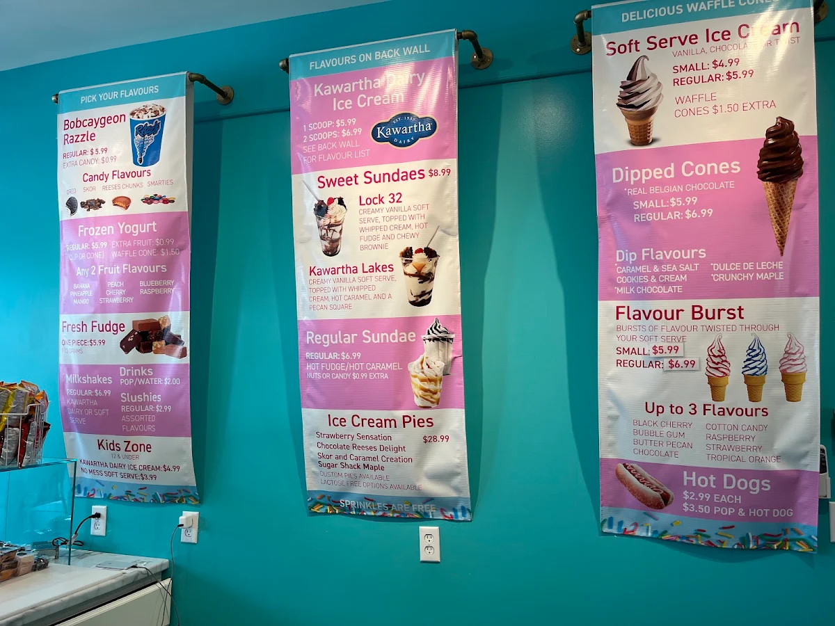 Menu, Bigley's Sweet Treats