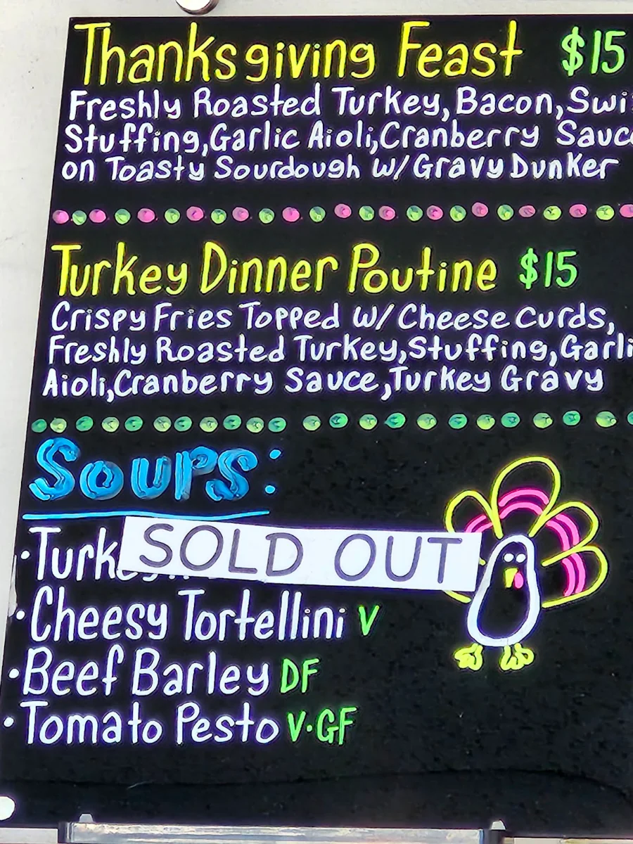 Menu, The Wall of Fame Sandwich Shop - Downtown Location