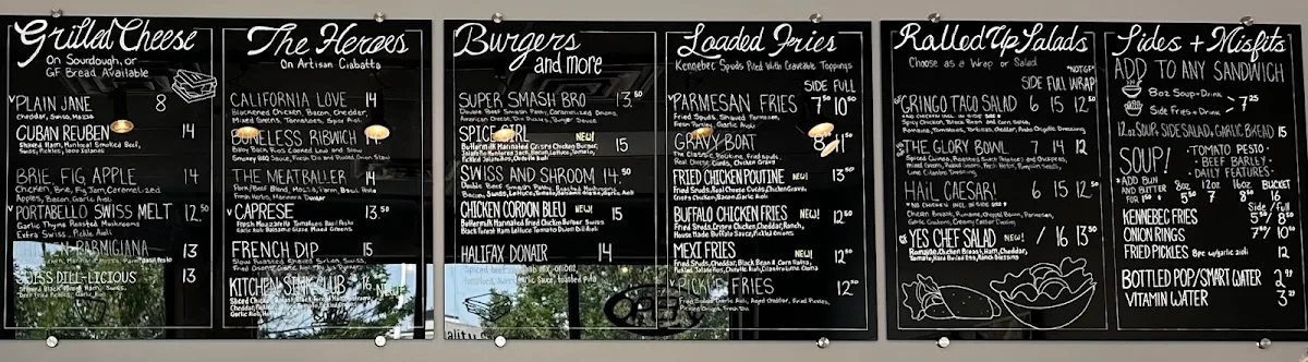 Menu, The Wall of Fame Sandwich Shop - Downtown Location