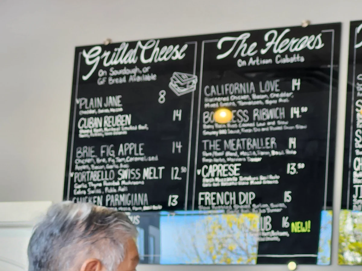 Menu, The Wall of Fame Sandwich Shop - Downtown Location
