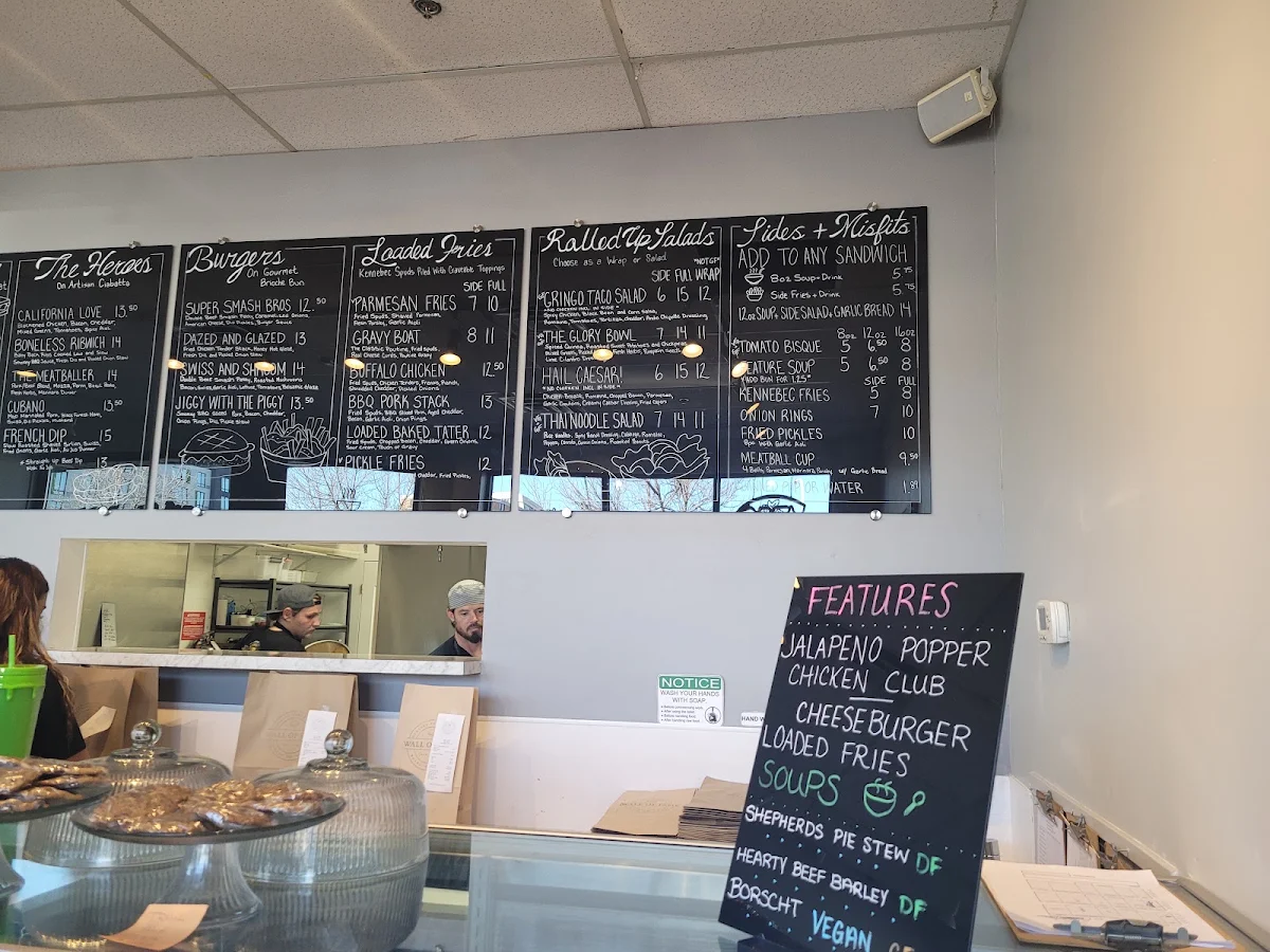 Menu, The Wall of Fame Sandwich Shop - Downtown Location