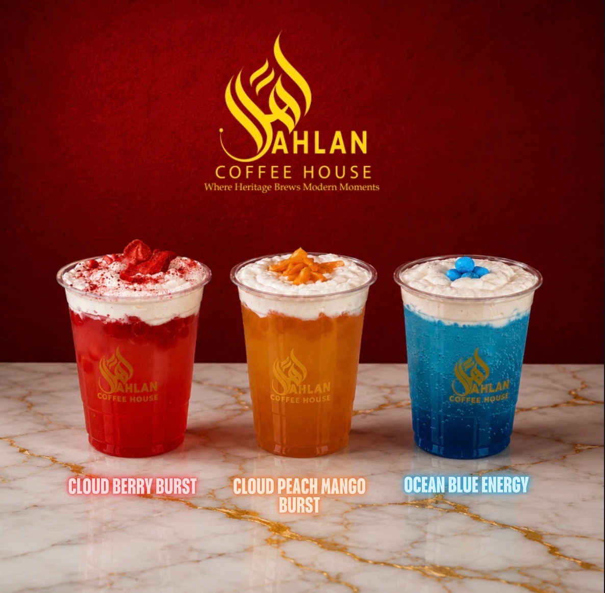 Menu, Ahlan Coffee House