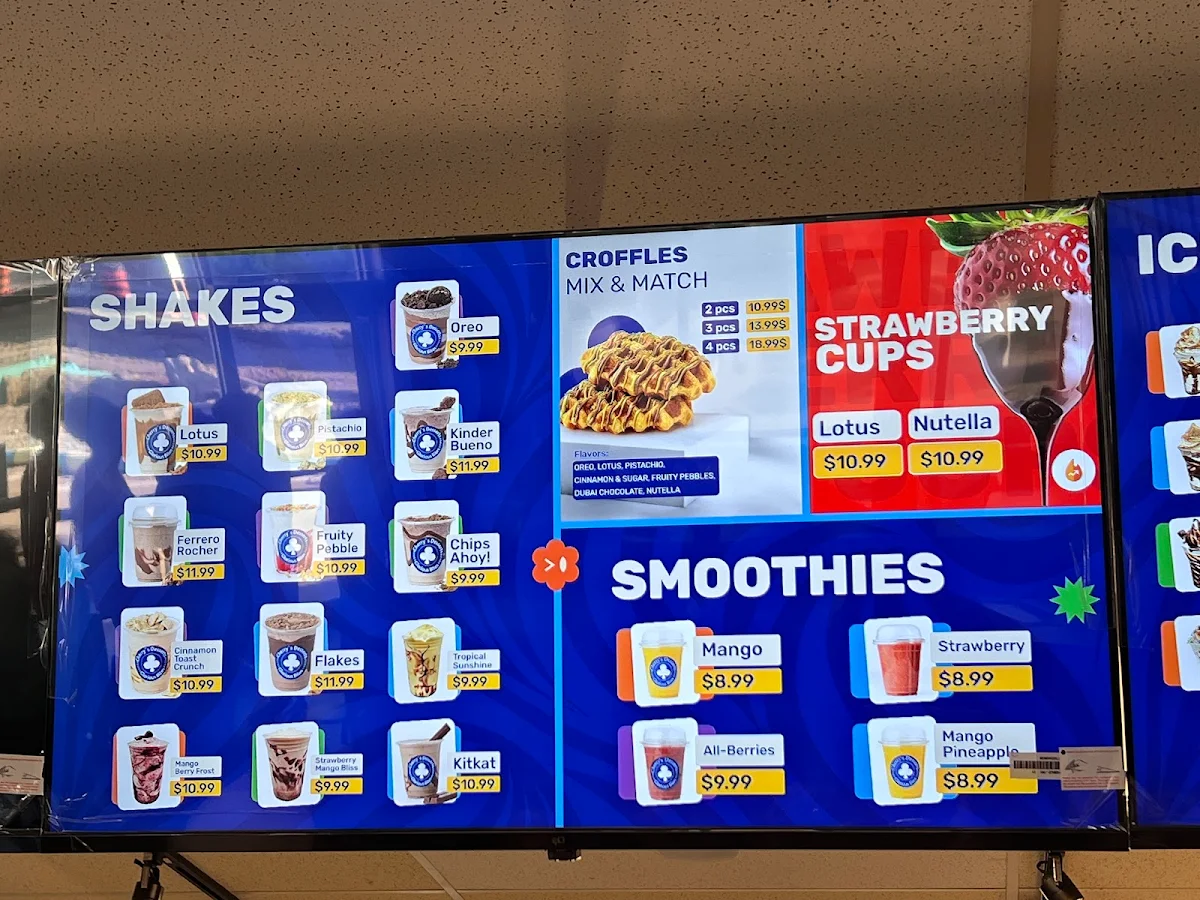 Menu, Cherry's Dessert & Cafe - Fanshawe London