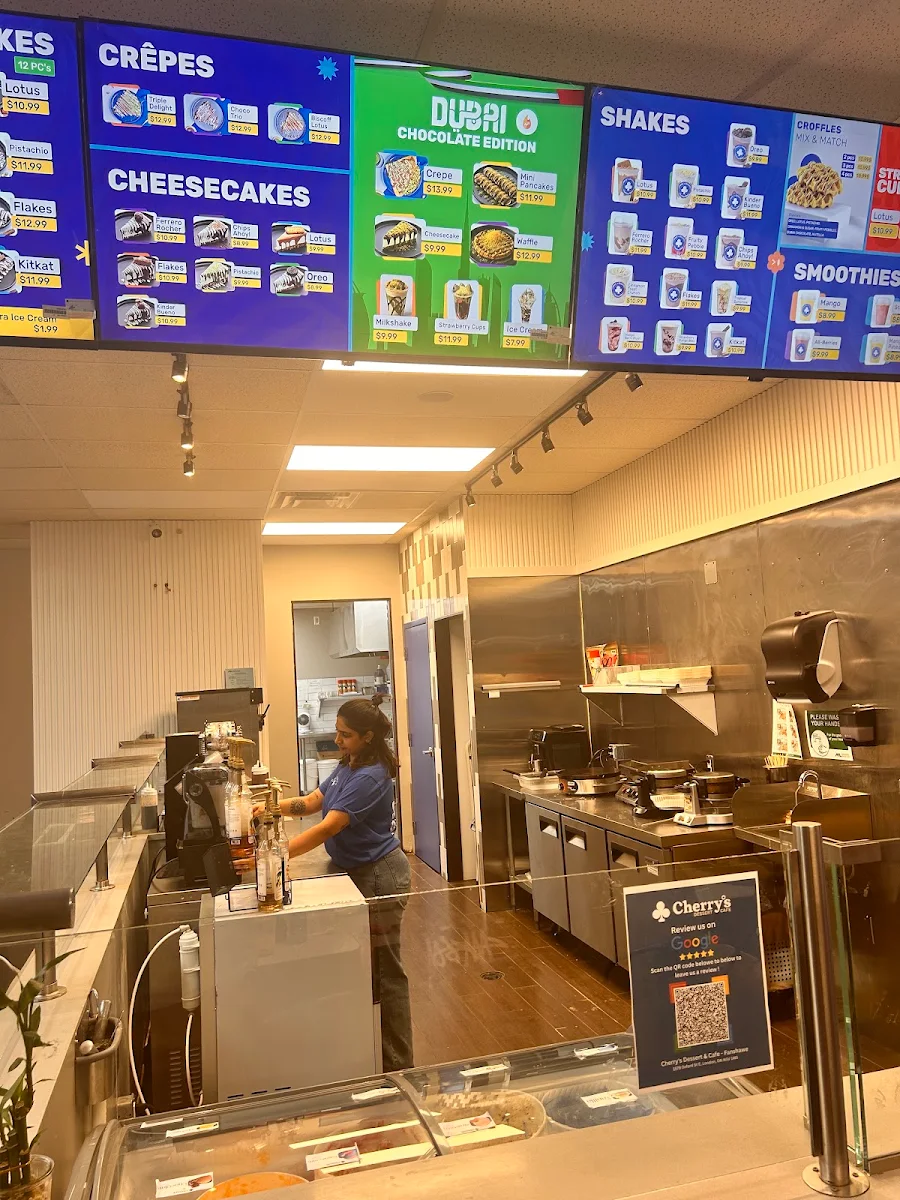 Menu, Cherry's Dessert & Cafe - Fanshawe London