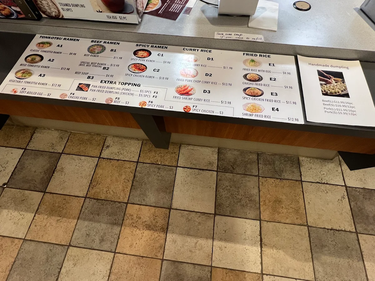 Menu, Lin Ramen