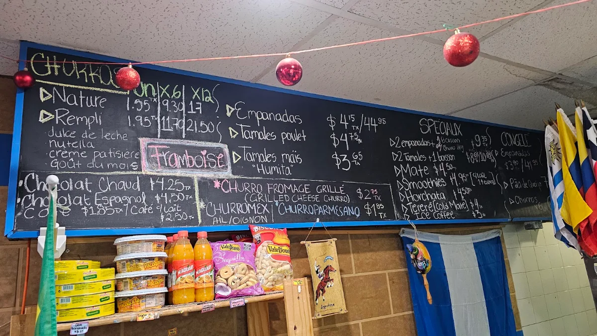 Menu, Patisserie Che Churro