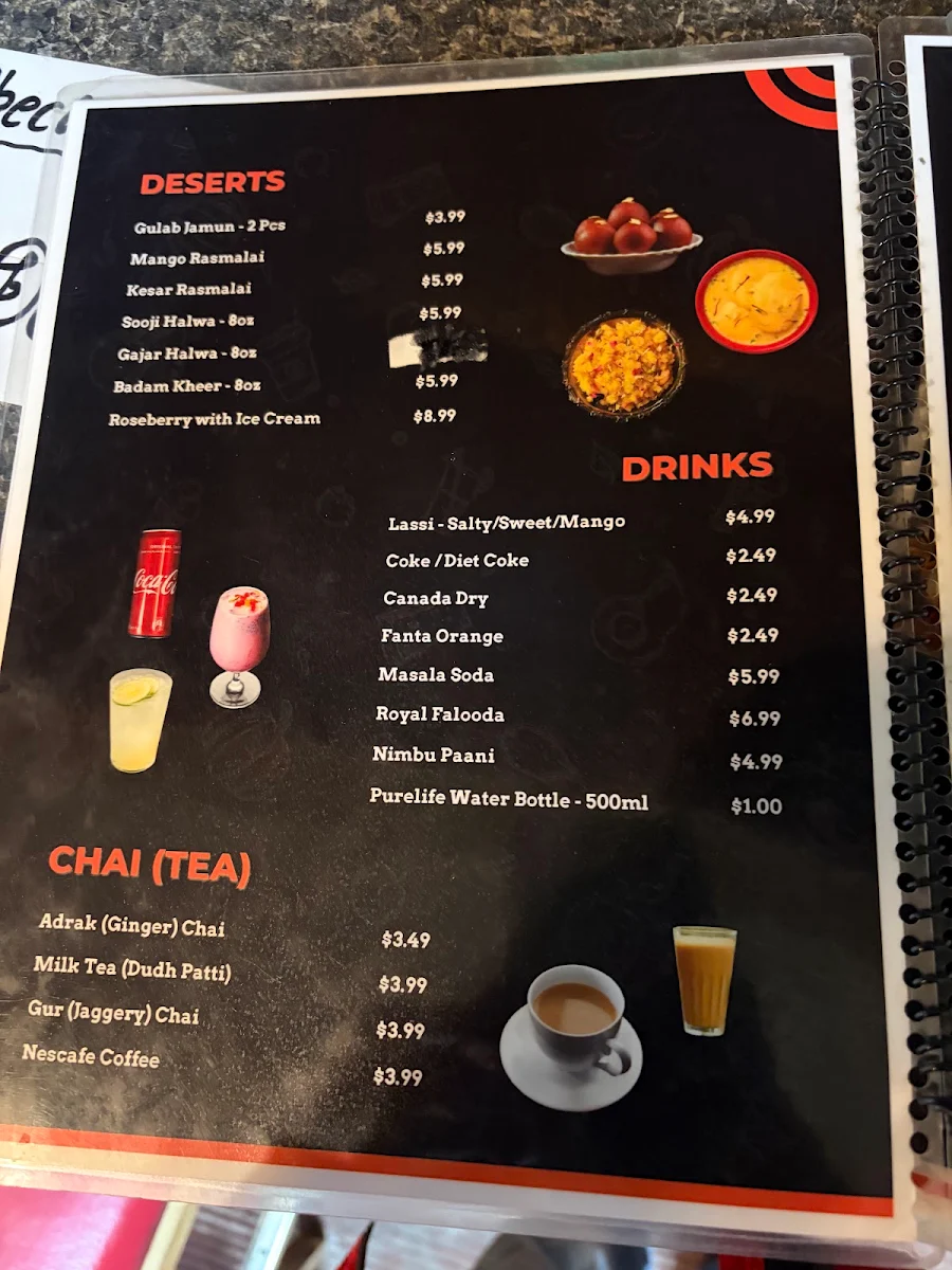Menu, Paratha Point Restaurant
