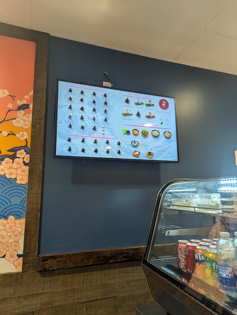 Menu, Onigiri Shop