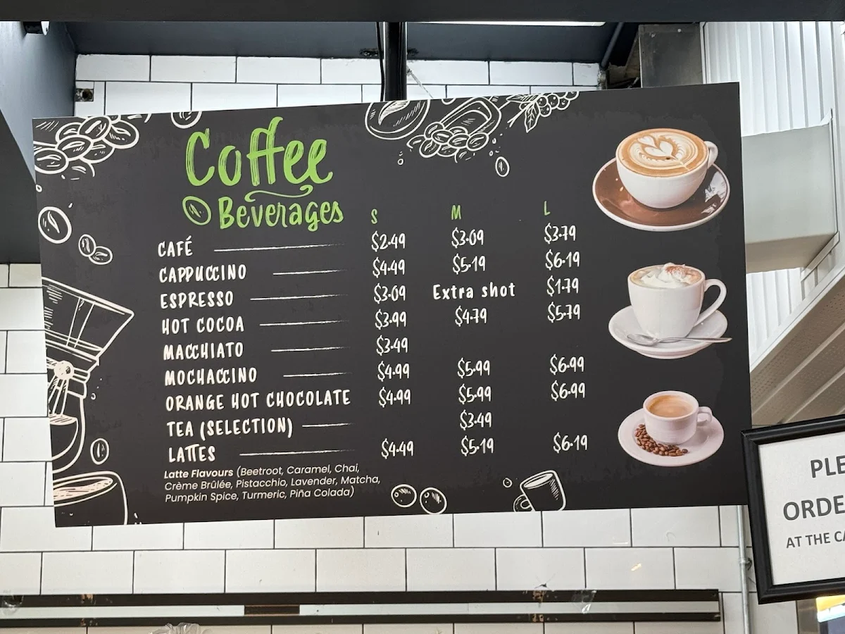 Menu, Casa di Moni Café and Gelato