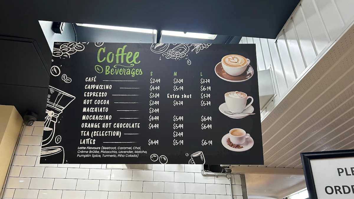 Menu, Casa di Moni Café and Gelato