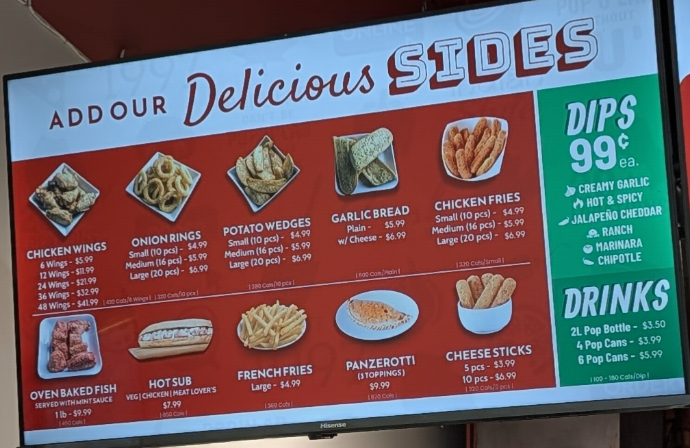 Menu, Popular Pizza Oshawa
