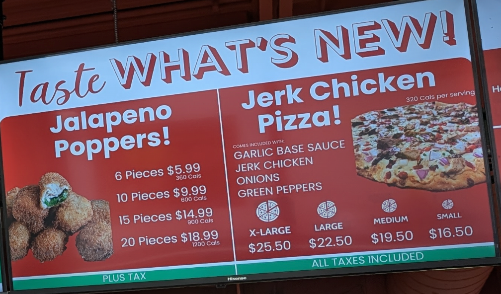 Menu, Popular Pizza Oshawa